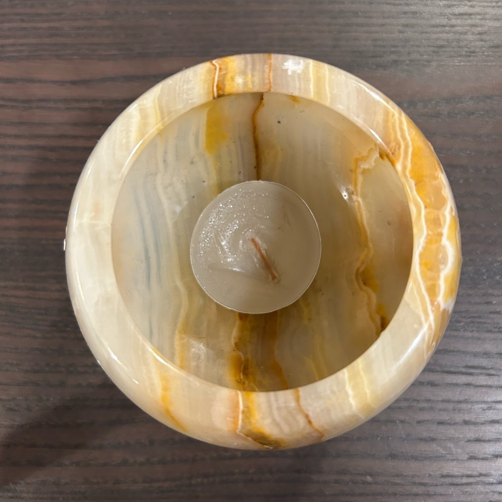 Artisan Onyx Candle Holder - Picture 9 of 12